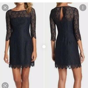 Illy Pulitzer black lace dress